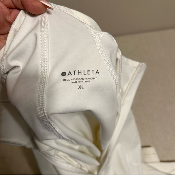 Athleta Whittier‎ Peak Half Zip Bright White Size XL - Picture 3 of 9